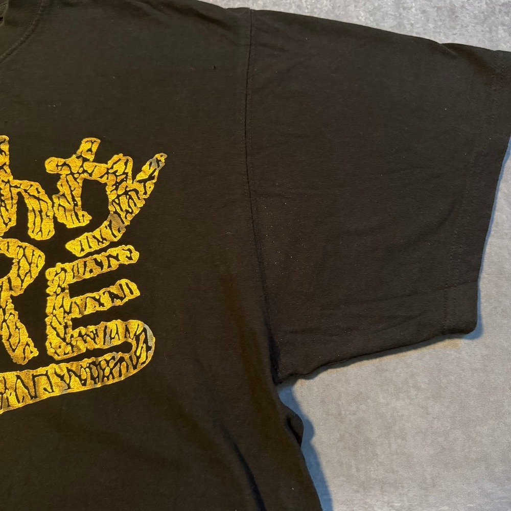 VTG Naughty By Nature T.T.B USA Hip Hop Graphic T-Shirt Black Gold Mens 2XL XXL - Picture 7 of 9